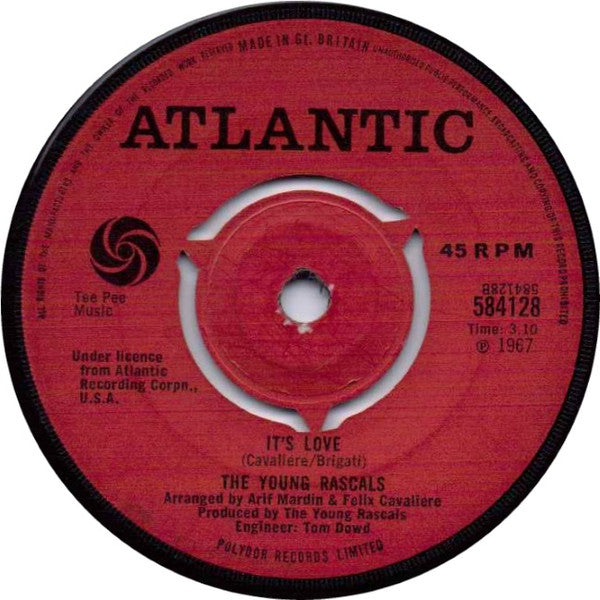 The Young Rascals : A Girl Like You (7", Pus)