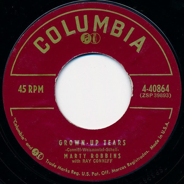 Marty Robbins With Ray Conniff : A White Sport Coat (And A Pink Carnation) (7", Single, Styrene, Bri)