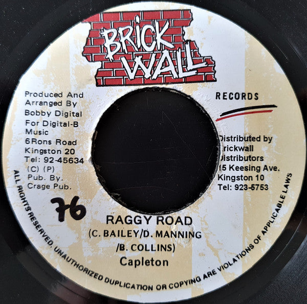Capleton : Raggy Road (7")