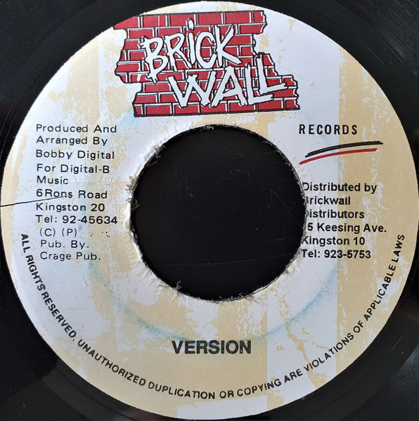 Capleton : Raggy Road (7")