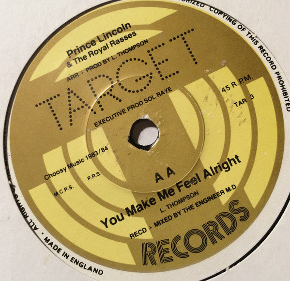 Prince Lincoln Thompson & The Royal Rasses : Roots Man Blues (7", Single)