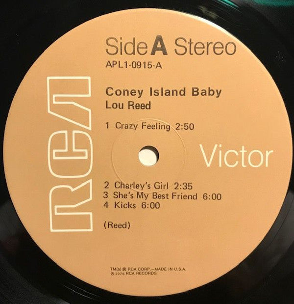 Lou Reed : Coney Island Baby (LP, Album, Hol)