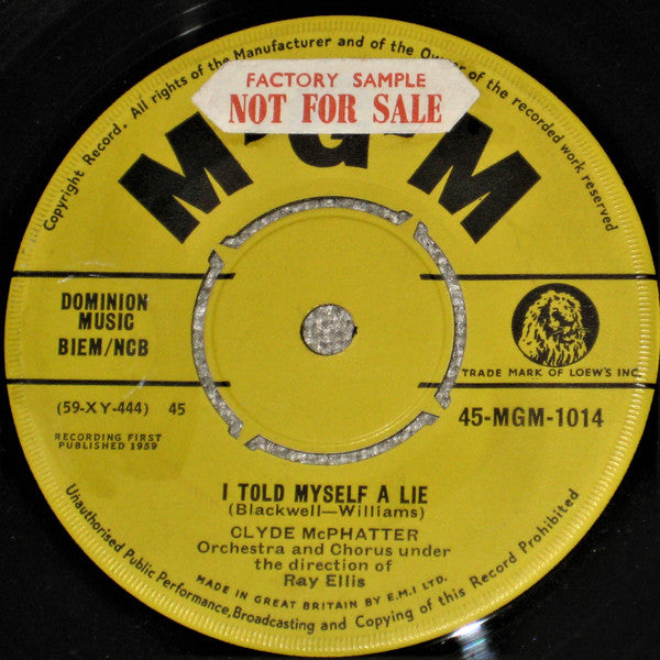 Clyde McPhatter : I Told Myself A Lie (7", Single)