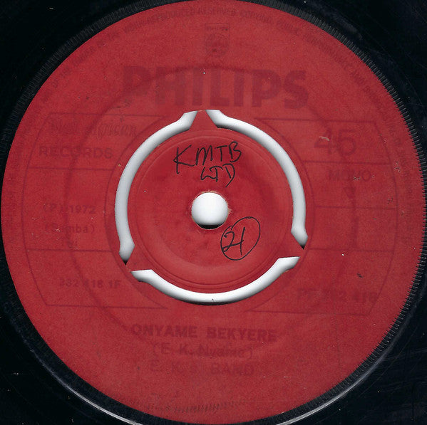 E.K.'s No.1 Guitar Band : Onyame Bekyere  (7", Mono)
