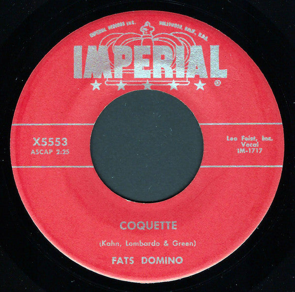 Fats Domino : Whole Lotta Loving / Coquette (7", Single)