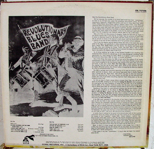 Revolutionary Blues Band : Revolutionary Blues Band (LP, Album)