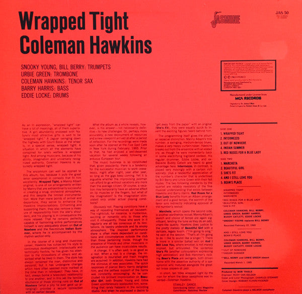 Coleman Hawkins : Wrapped Tight (LP, Album)