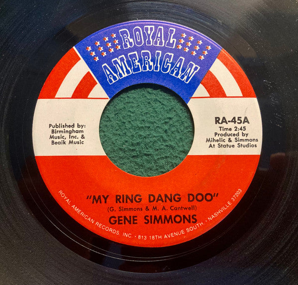 Gene Simmons (2) : My Ring Dang Doo (7", Single)
