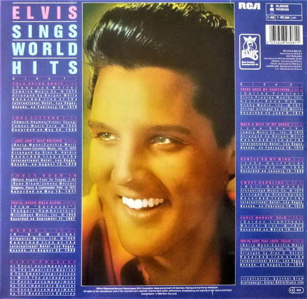 Elvis Presley : Elvis Sings World Hits (LP, Comp)