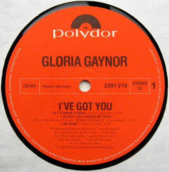 Gloria Gaynor : I've Got You (LP, Album)