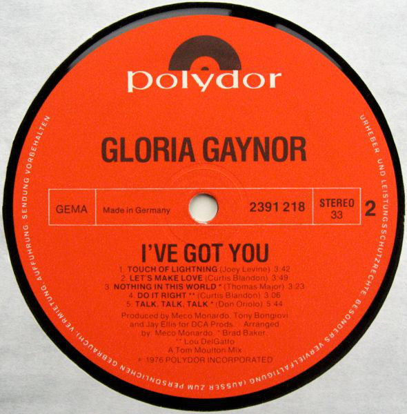 Gloria Gaynor : I've Got You (LP, Album)