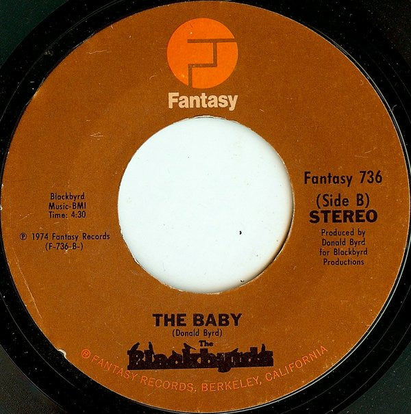 The Blackbyrds : Walking In Rhythm / The Baby (7", Single, Styrene, Pit)