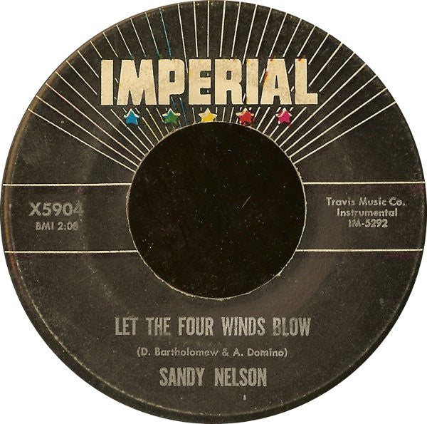 Sandy Nelson : Let The Four Winds Blow / Be Bop Baby (7")