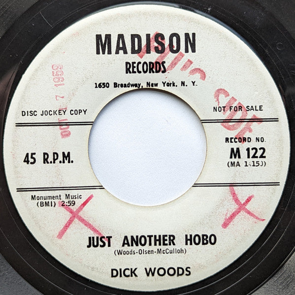 Dick Woods (3) / The Woodsmen (3) : Just Another Hobo (7", Promo)