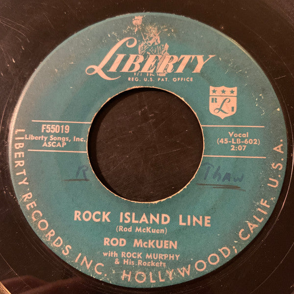 Rod McKuen, Rock Murphy And The Rockets : Rock Island Line (7", Single)