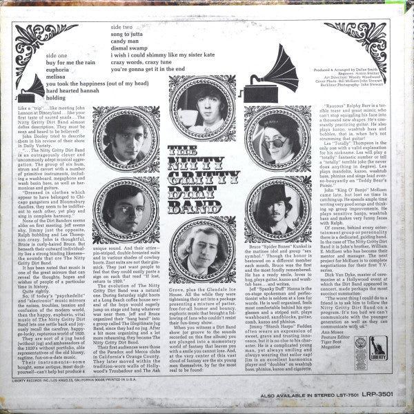 Nitty Gritty Dirt Band : The Nitty Gritty Dirt Band (LP, Album, Mono, Res)