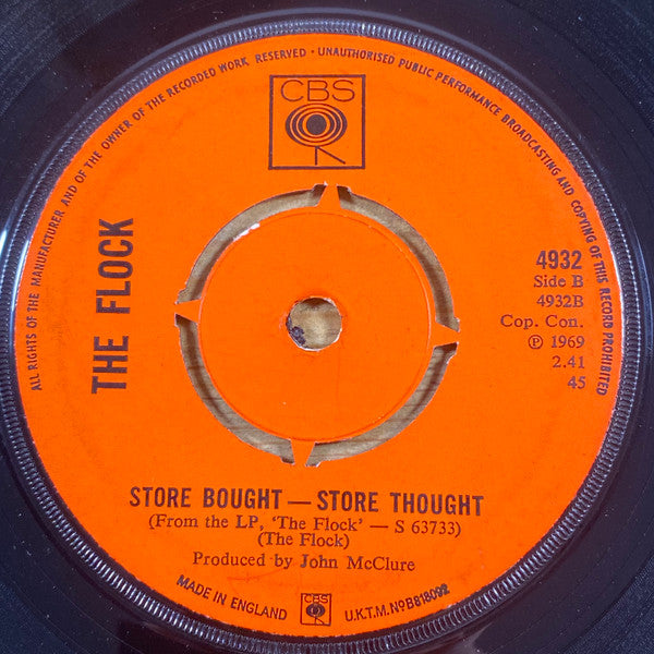 The Flock : Tired Of Waiting For You (7", Single, 4-p)