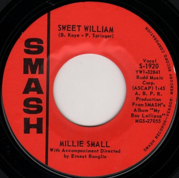 Millie Small : Sweet William (7", Single, Ric)