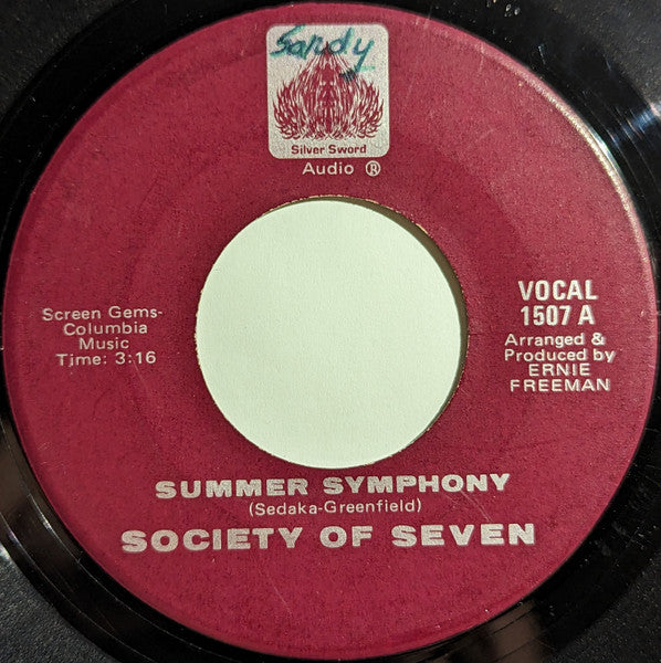 Society Of Seven : Summer Symphony (7")