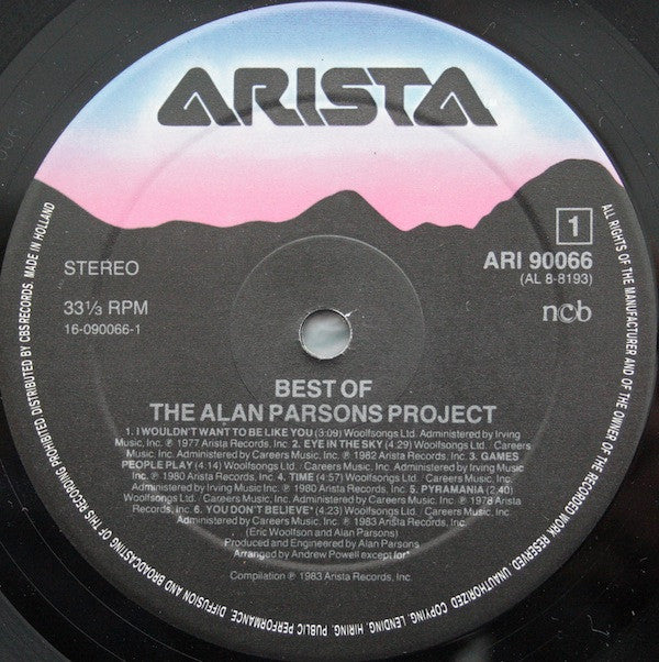 The Alan Parsons Project : The Best Of The Alan Parsons Project (LP, Comp, RM, Gat)