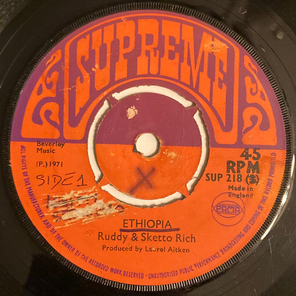 Ruddy And Sketto : Every Night (7", Single)