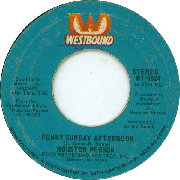 Houston Person : Spread It / Funky Sunday Afternoon (7")