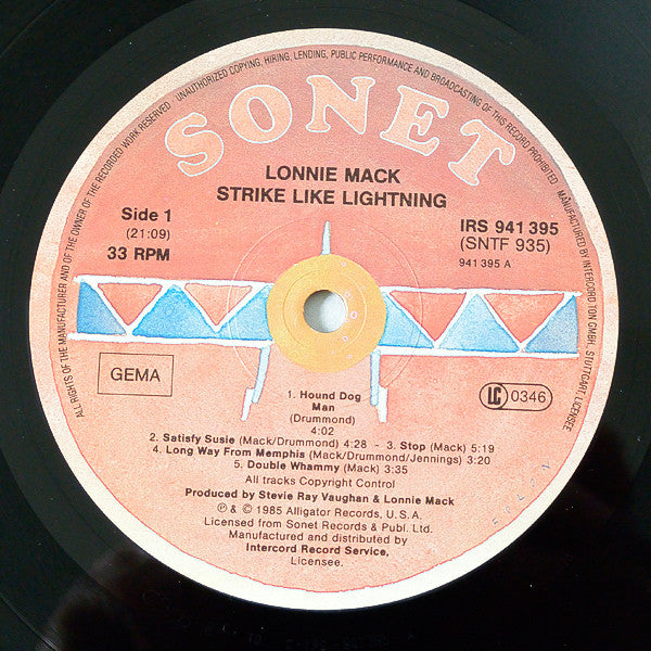 Lonnie Mack : Strike Like Lightning (LP, Album)
