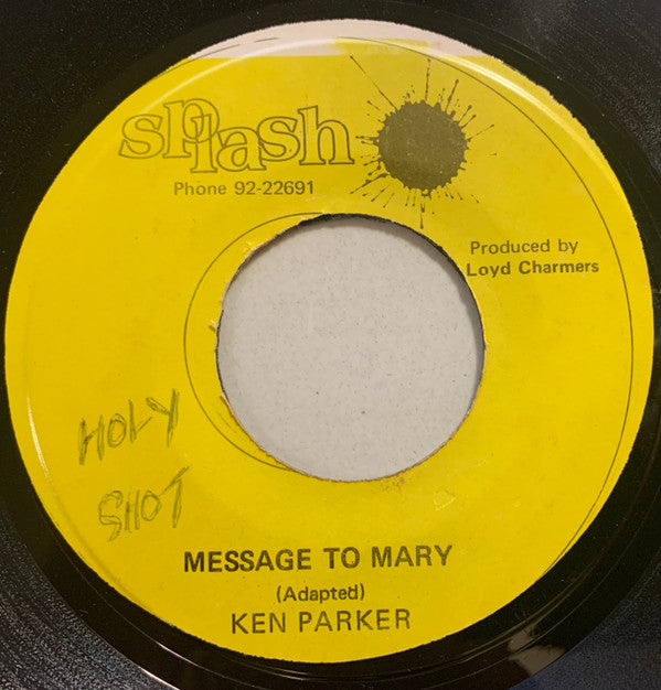 Ken Parker : Message To Mary (7", Single)