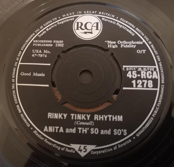 Anita And Th' So-And-So's : Joey Baby (7", Single)