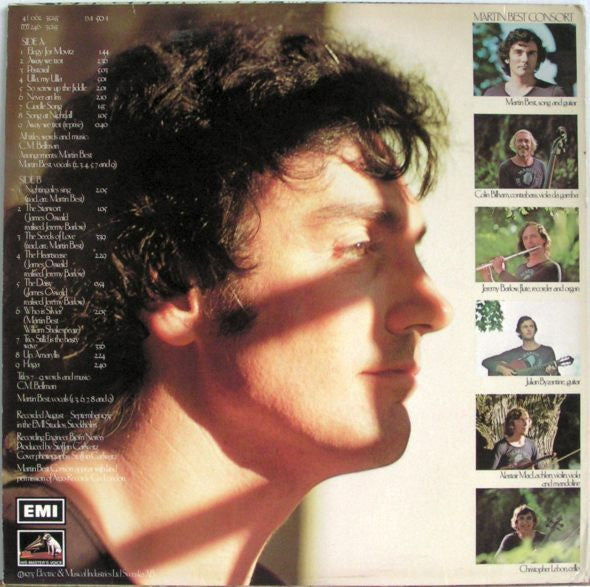 Martin Best Consort : To Carl Michael With Love (Being A Flowery Garland Of Songs By Sweden's C.M. Bellman And Of The English Countryside) (LP, Album)