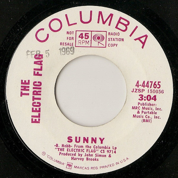 The Electric Flag : Soul Searchin' / Sunny (7", Single, Promo)