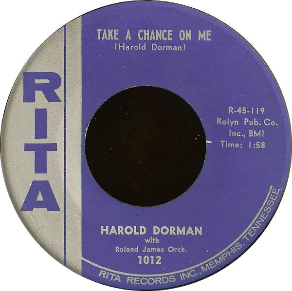 Harold Dorman : Take A Chance On Me / Moved To Kansas City (7", Single)