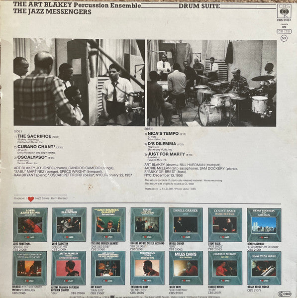 The Art Blakey Percussion Ensemble / Art Blakey & The Jazz Messengers : Drum Suite (LP, Album, Mono, RE)