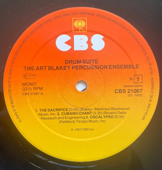 The Art Blakey Percussion Ensemble / Art Blakey & The Jazz Messengers : Drum Suite (LP, Album, Mono, RE)