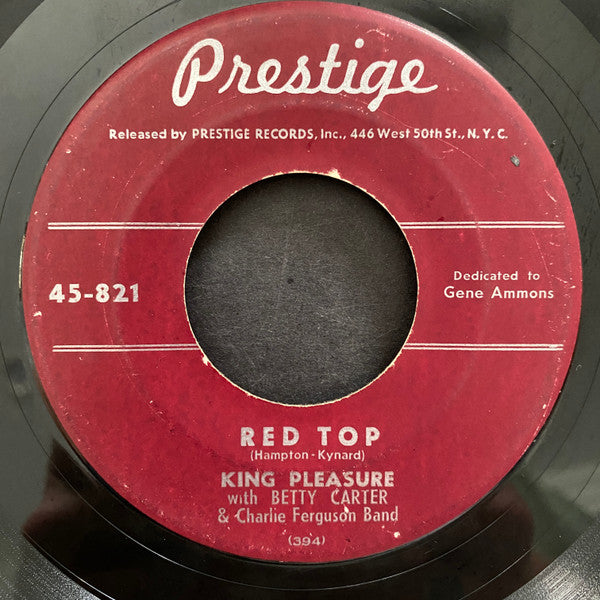 King Pleasure : Jumpin' With Symphony Sid / Red Top (7")