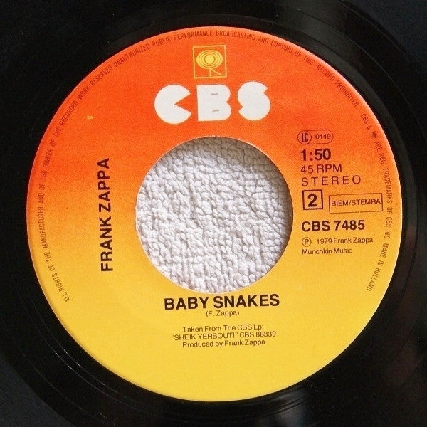 Frank Zappa : Bobby Brown (7", Single)