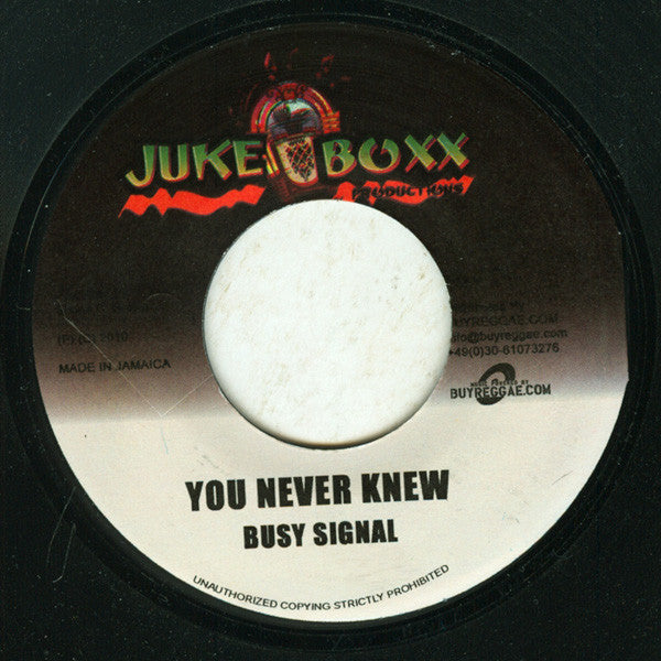 Bounty Killer & Busy Signal / Busy Signal : Summn` A Guh Gwaan / You Never Knew (7")