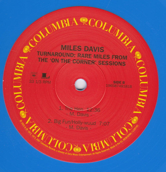 Miles Davis : Turnaround: Rare Miles From The Complete On The Corner Sessions (LP, RSD, Comp, Ltd, Blu)
