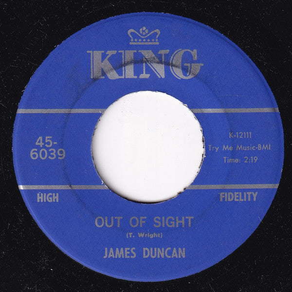 James Duncan (2) : Out Of Sight (7", Single)