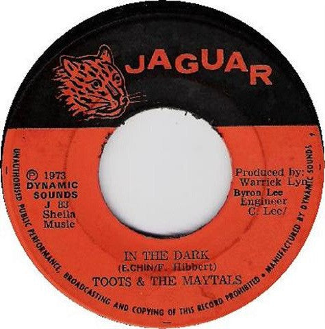 Toots & The Maytals : In The Dark / Sailing On (7")
