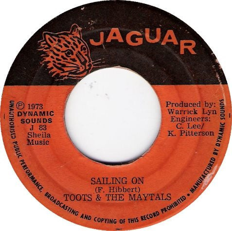 Toots & The Maytals : In The Dark / Sailing On (7")