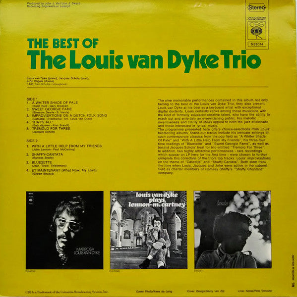 Louis van Dyke Trio : The Best Of The Louis van Dyke Trio (LP, Comp)