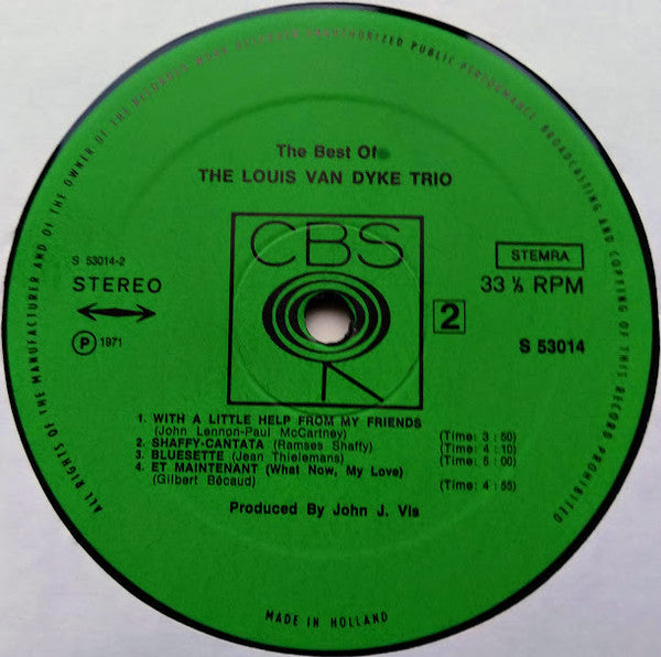 Louis van Dyke Trio : The Best Of The Louis van Dyke Trio (LP, Comp)