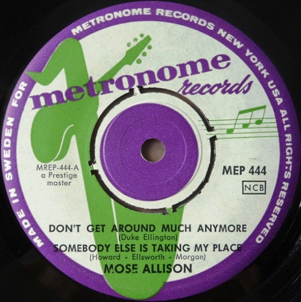 Mose Allison : Young Man Mose (7", EP)
