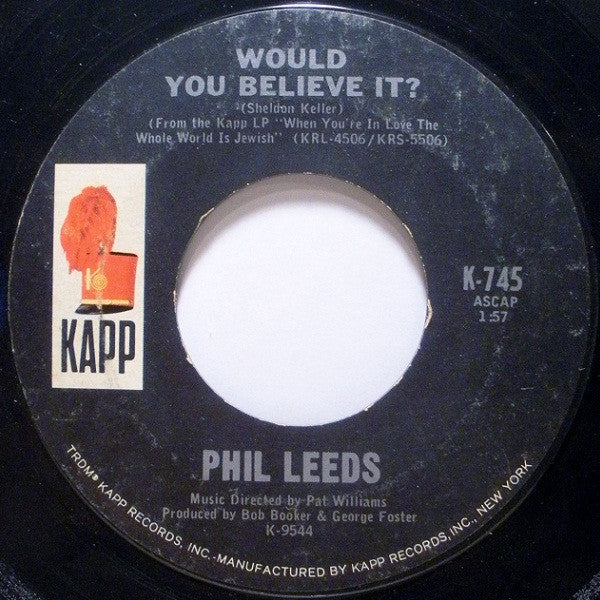 Frank Gallop / Phil Leeds : The Ballad Of Irving / Would You Believe It? (7", Styrene)