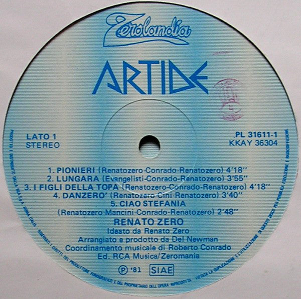 Renato Zero : Artide Antartide (2xLP, Album, Gat)