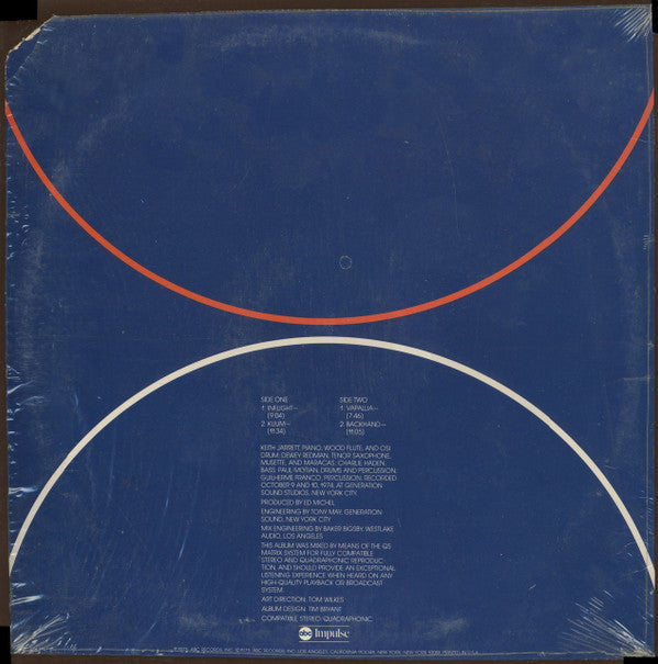 Keith Jarrett : Backhand (LP, Album, Quad, Ter)