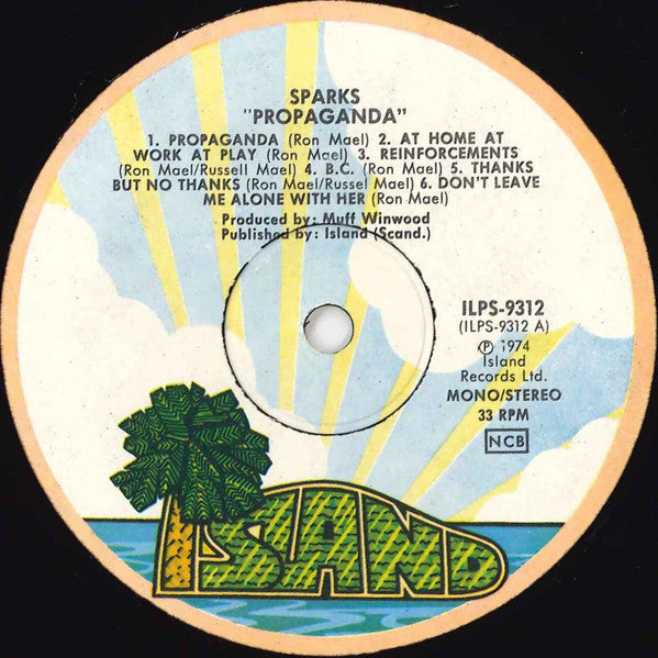 Sparks : Propaganda (LP, Album)