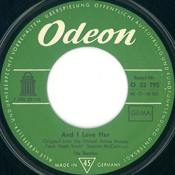 The Beatles : And I Love Her / I Should Have Known Better (7", Single)