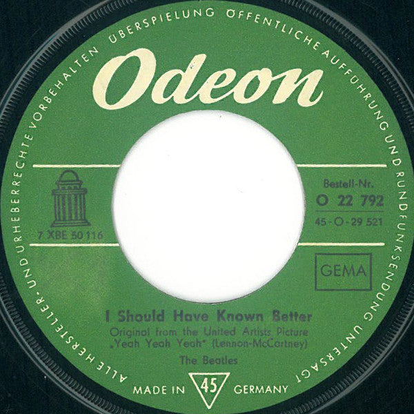 The Beatles : And I Love Her / I Should Have Known Better (7", Single)